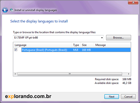 instalar idioma windows 7