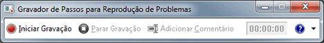 gravador de problemas