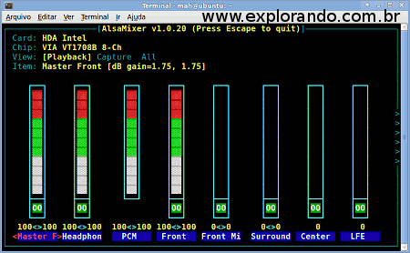 alsamixer