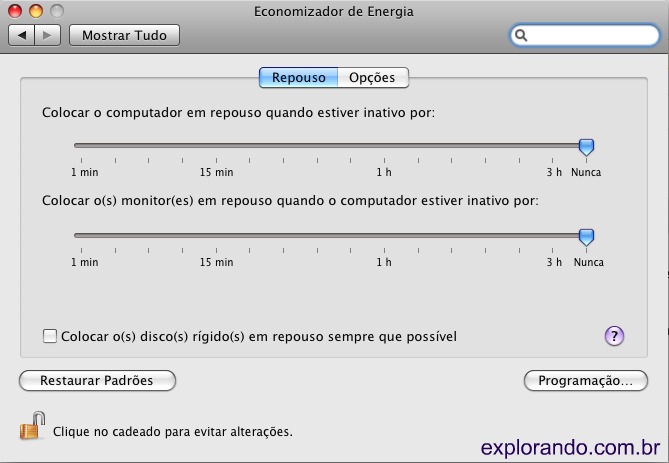 energia mac os x