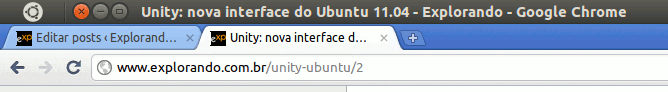 menu do chrome no unity