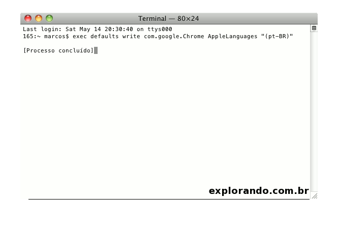 google chrome em português no mac