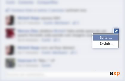 editar comentários facebook