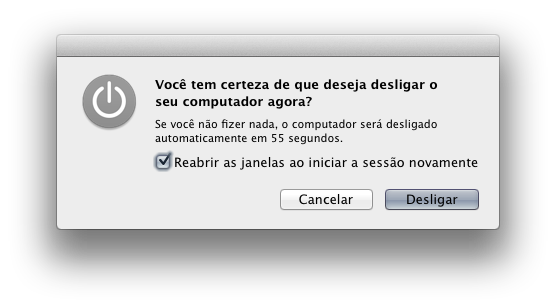 osx lion reabrir janelas