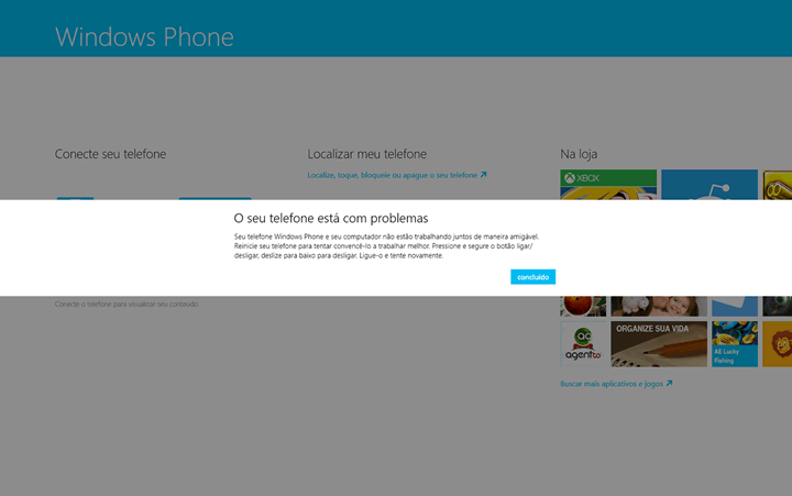 prolemas transferir arquivos windows phone seu telefone esta com problemas