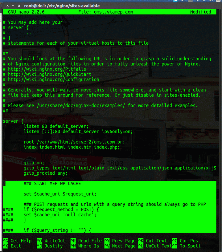 parte 1 do codigo do rewrite no nginx