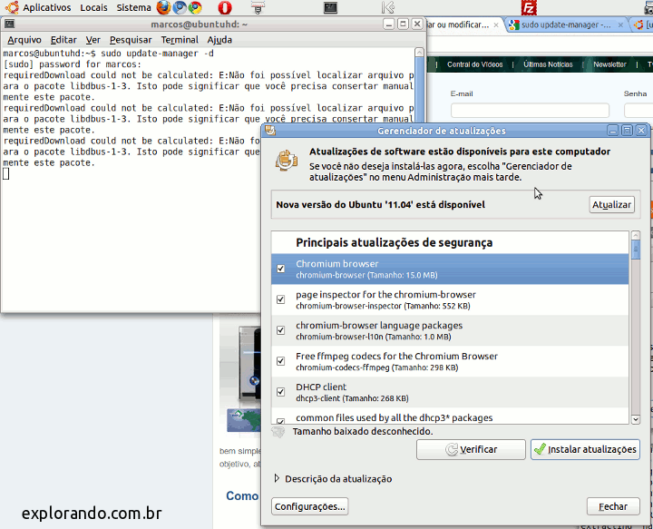 atualizar ubuntu 10.10 para 11.04
