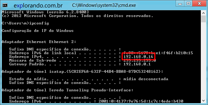 cmd ipconfig windows